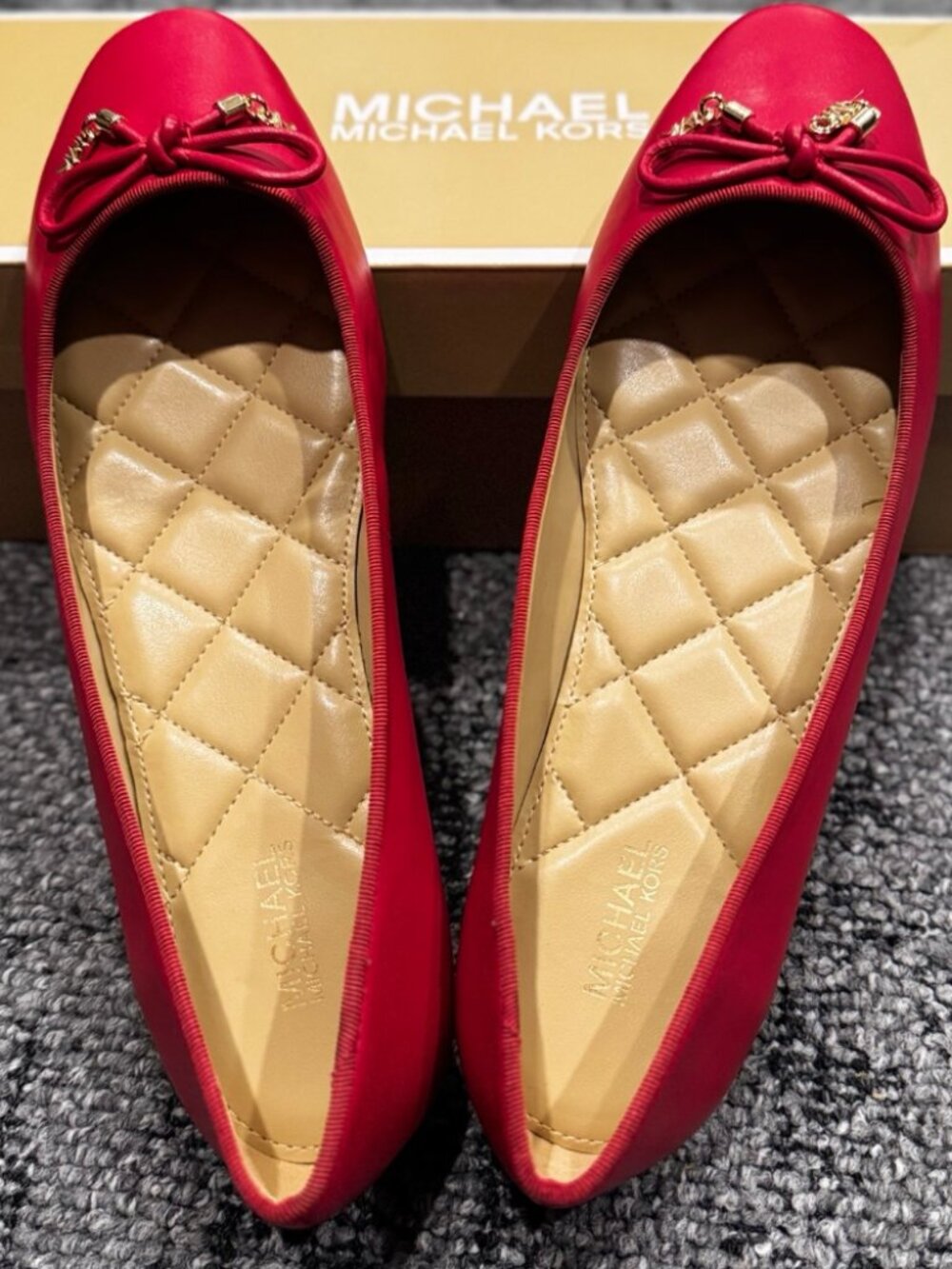 Michael Kors Red Ballet Flats
